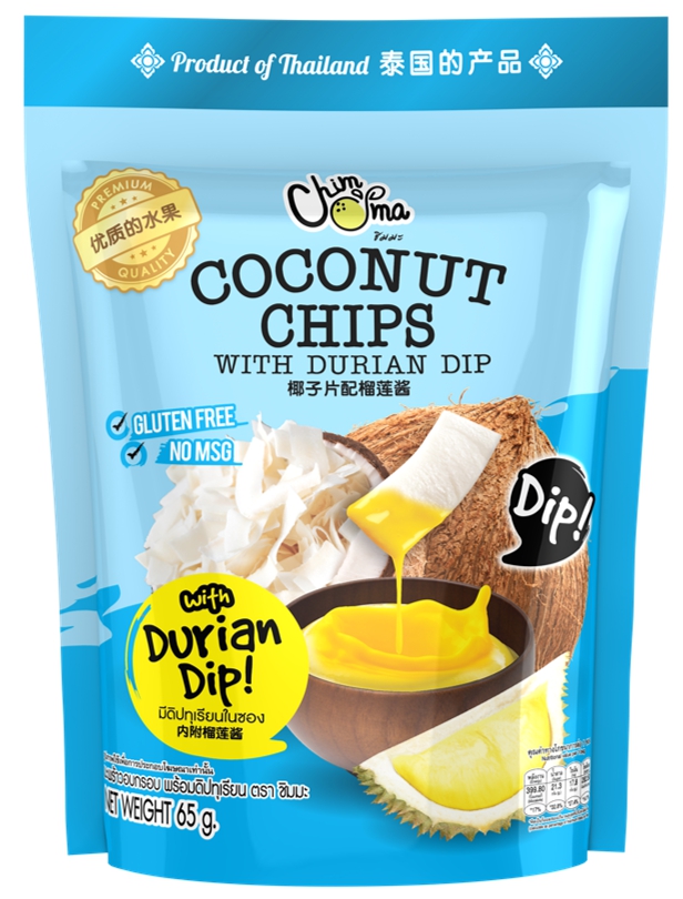 Coconut Chips with Durian Dip